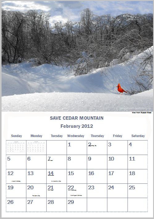 Cedar Mountain Calendars are for Sale Newington Life Roundup page 8